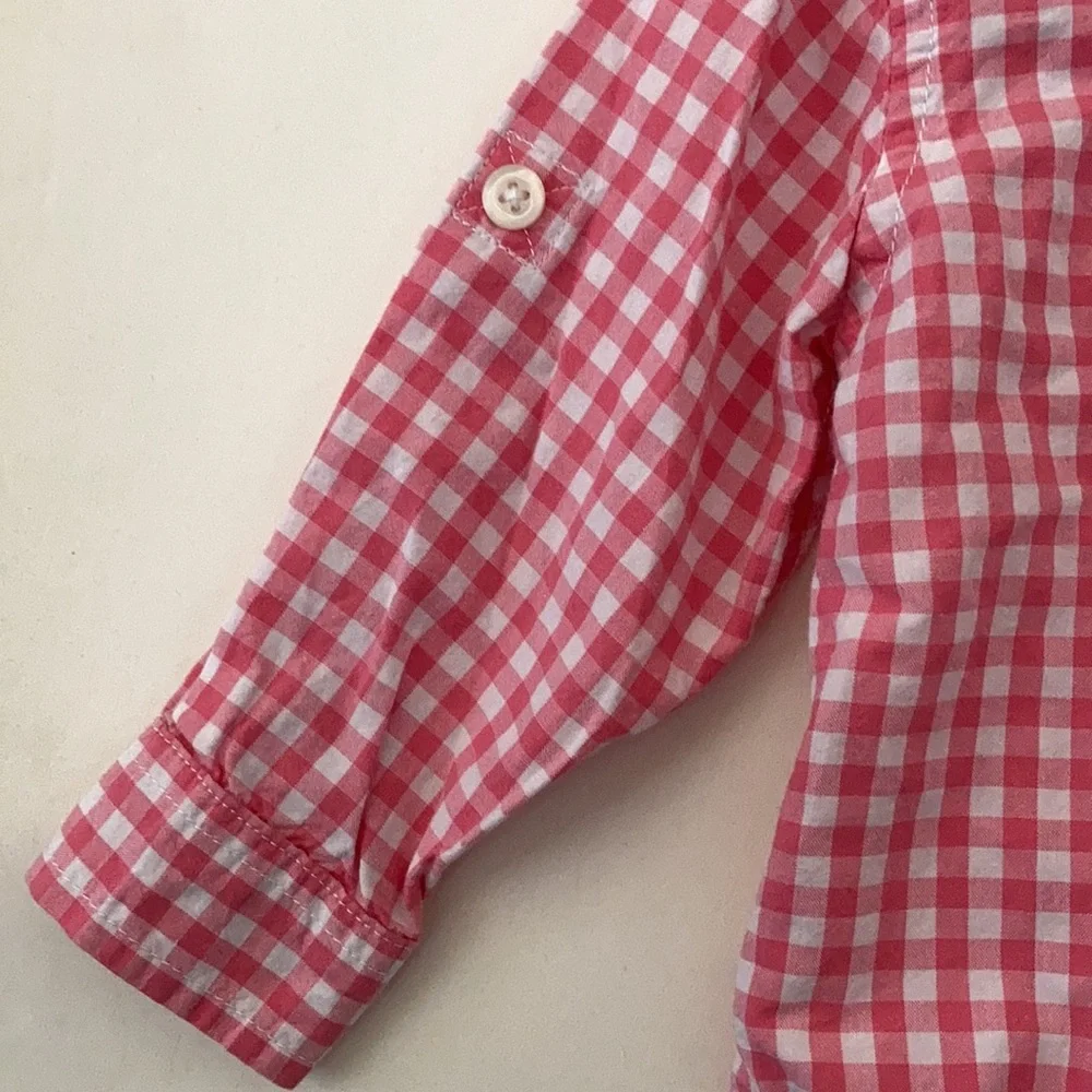 Infant Boys’ The Children’s Place Gingham LS Shirt (9-12M)